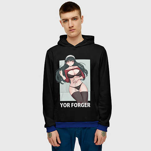 Мужская толстовка Семья шпиона: Йор Форджер / 3D-Синий – фото 3