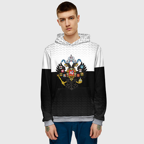 Мужская толстовка Имперская Россия с гербом / 3D-Меланж – фото 3