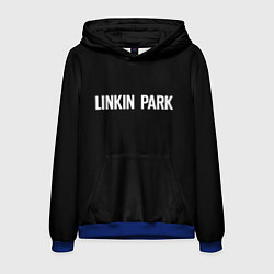 Толстовка-худи мужская Linkin park rock white, цвет: 3D-синий