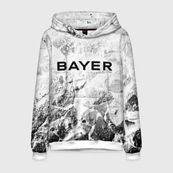 Толстовка-худи мужская Bayer 04 white graphite, цвет: 3D-белый