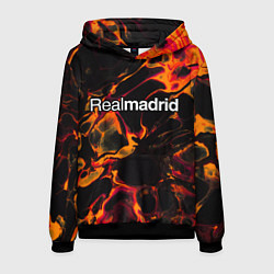 Толстовка-худи мужская Real Madrid red lava, цвет: 3D-черный