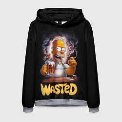 Толстовка-худи мужская Homer - wasted, цвет: 3D-меланж