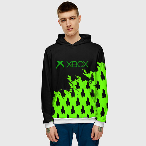 Мужская толстовка Billie Eilish x Xbox / 3D-Белый – фото 3