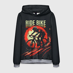 Толстовка-худи мужская Ride bike, цвет: 3D-меланж