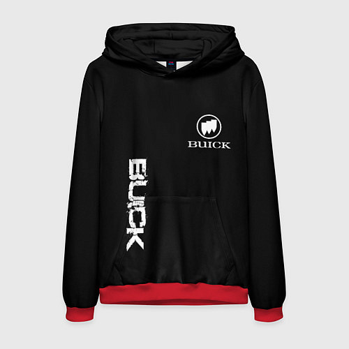 Мужская толстовка Buik logo white / 3D-Красный – фото 1