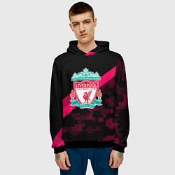 Толстовка-худи мужская Liverpool sport fc club, цвет: 3D-черный — фото 2