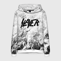 Толстовка-худи мужская Slayer white graphite, цвет: 3D-белый