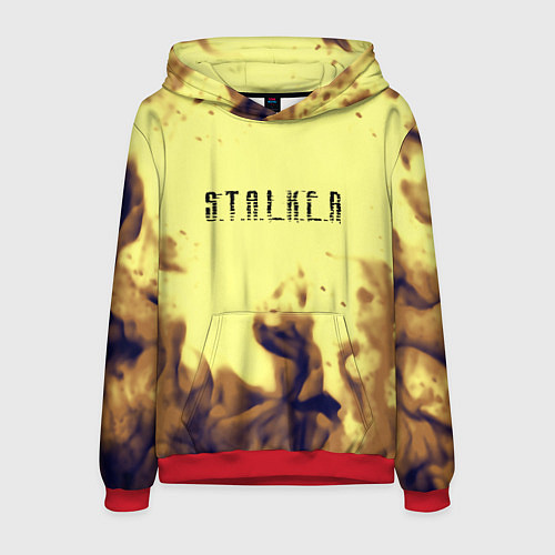 Мужская толстовка Stalker fire retro / 3D-Красный – фото 1