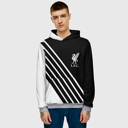 Мужская толстовка Liverpool sport fc geometry / 3D-Меланж – фото 3