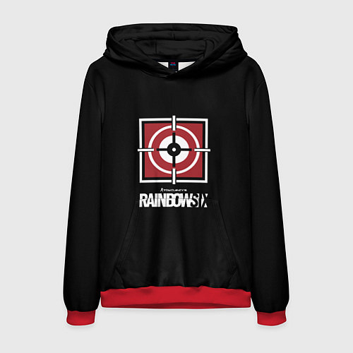 Мужская толстовка Rainbow six action game / 3D-Красный – фото 1