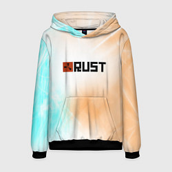 Толстовка-худи мужская RUST gradient, цвет: 3D-черный