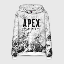 Толстовка-худи мужская Apex Legends white graphite, цвет: 3D-белый