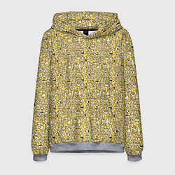 Толстовка-худи мужская Человечки в шляпе, цвет: 3D-меланж