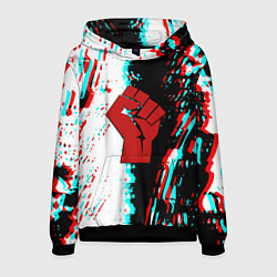 Толстовка-худи мужская СССР краска текстура, цвет: 3D-черный