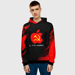 Толстовка-худи мужская СССР краски градиент, цвет: 3D-черный — фото 2