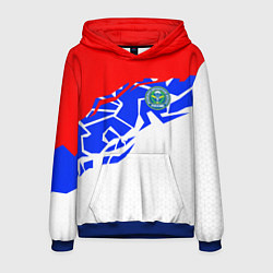 Толстовка-худи мужская Триколор - ВДВ, цвет: 3D-синий