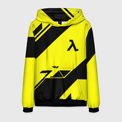 Толстовка-худи мужская Half life geometry, цвет: 3D-черный