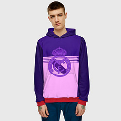 Толстовка-худи мужская Real Madred geometry sport, цвет: 3D-красный — фото 2