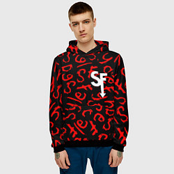 Толстовка-худи мужская Sally Face roglike game, цвет: 3D-черный — фото 2