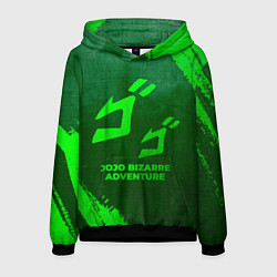 Толстовка-худи мужская JoJo Bizarre Adventure - green gradient, цвет: 3D-черный