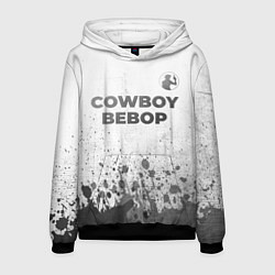 Толстовка-худи мужская Cowboy Bebop - white gradient посередине, цвет: 3D-черный