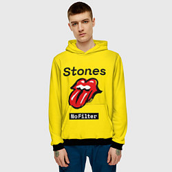 Толстовка-худи мужская Stones no filter, цвет: 3D-черный — фото 2