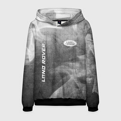 Толстовка-худи мужская Land Rover - grey gradient вертикально, цвет: 3D-черный