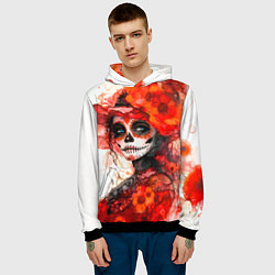 Толстовка-худи мужская Катрина Санта Муэрте, цвет: 3D-черный — фото 2