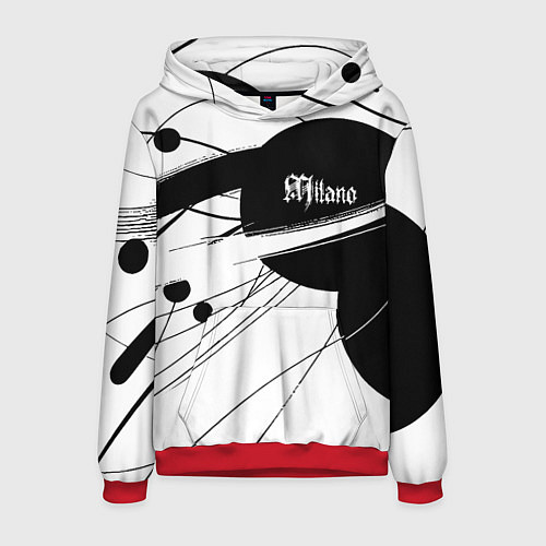 Мужская толстовка Milano - fashion abstraction / 3D-Красный – фото 1