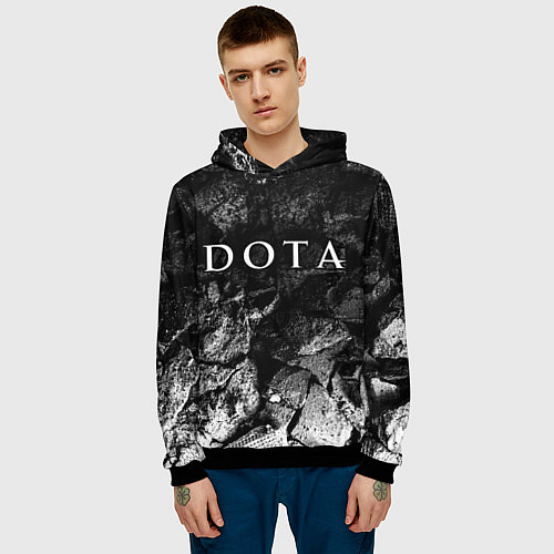 Мужская толстовка Dota black graphite / 3D-Черный – фото 3