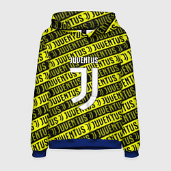 Толстовка-худи мужская Juventus pattern fc, цвет: 3D-синий