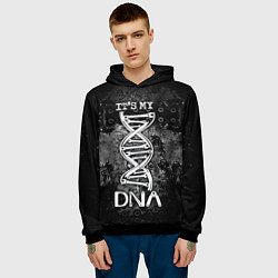 Толстовка-худи мужская Its my DNA, цвет: 3D-черный — фото 2