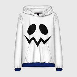 Толстовка-худи мужская Злой призрак верх, цвет: 3D-синий