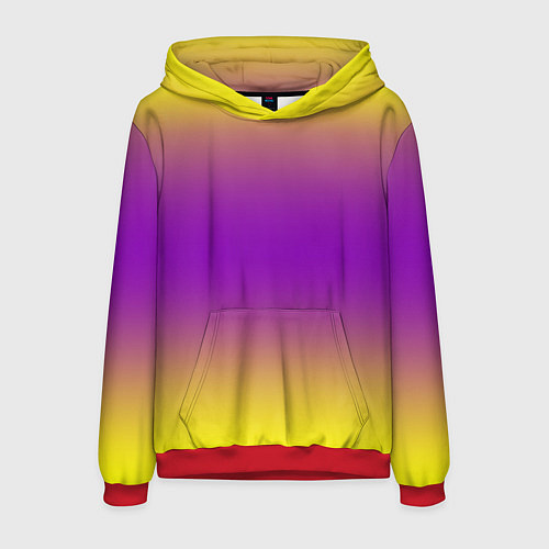 Мужская толстовка Градиент текстура абстракция / 3D-Красный – фото 1