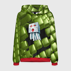 Толстовка-худи мужская Minecraft ghost, цвет: 3D-красный