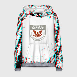 Толстовка-худи мужская State of decay краски, цвет: 3D-меланж