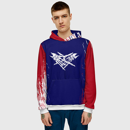 Мужская толстовка Velial squad кисть / 3D-Белый – фото 3