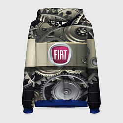 Толстовка-худи мужская FIAT logo motors, цвет: 3D-синий