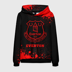 Толстовка-худи мужская Everton - red gradient, цвет: 3D-черный