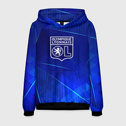 Толстовка-худи мужская Lyon blue poly, цвет: 3D-черный