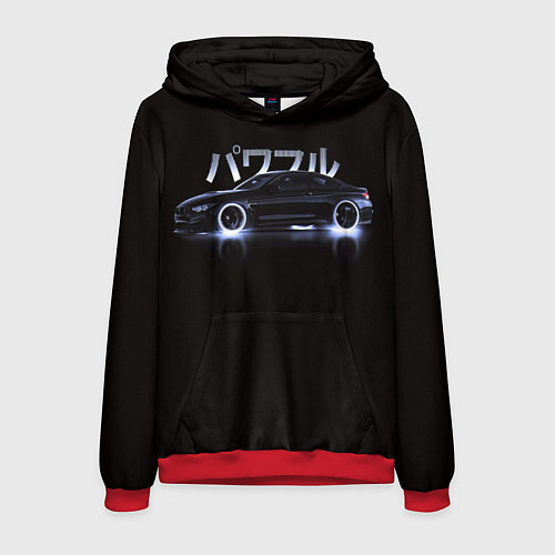 Мужская толстовка Neon BMW / 3D-Красный – фото 1