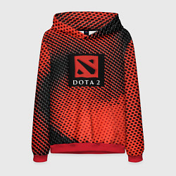 Толстовка-худи мужская DOTA 2 краски абстракция, цвет: 3D-красный