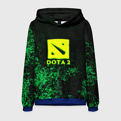 Толстовка-худи мужская DOTA2 кислотное лого краски, цвет: 3D-синий