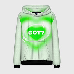 Толстовка-худи мужская Got7 сердце, цвет: 3D-черный