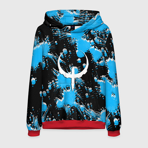 Мужская толстовка Quake краски текстура / 3D-Красный – фото 1