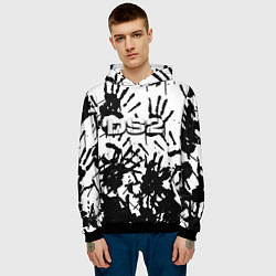 Толстовка-худи мужская Death stranding 2, цвет: 3D-черный — фото 2