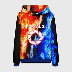 Толстовка-худи мужская Portal битва огней, цвет: 3D-синий