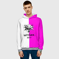 Толстовка-худи мужская The Witcher line, цвет: 3D-меланж — фото 2