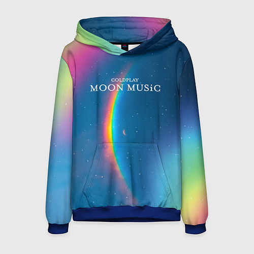 Мужская толстовка Moon music Coldplay / 3D-Синий – фото 1