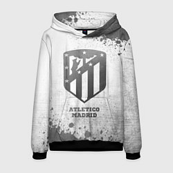 Толстовка-худи мужская Atletico Madrid - white gradient, цвет: 3D-черный